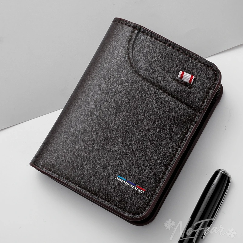 Key bag For BMW M Emblem E46 E36 E34 F10 E90 F30 E60 F30 E53 E30 E92E87 Car Soft Wallet Leather Mini Credit Card Purse Portable view 6