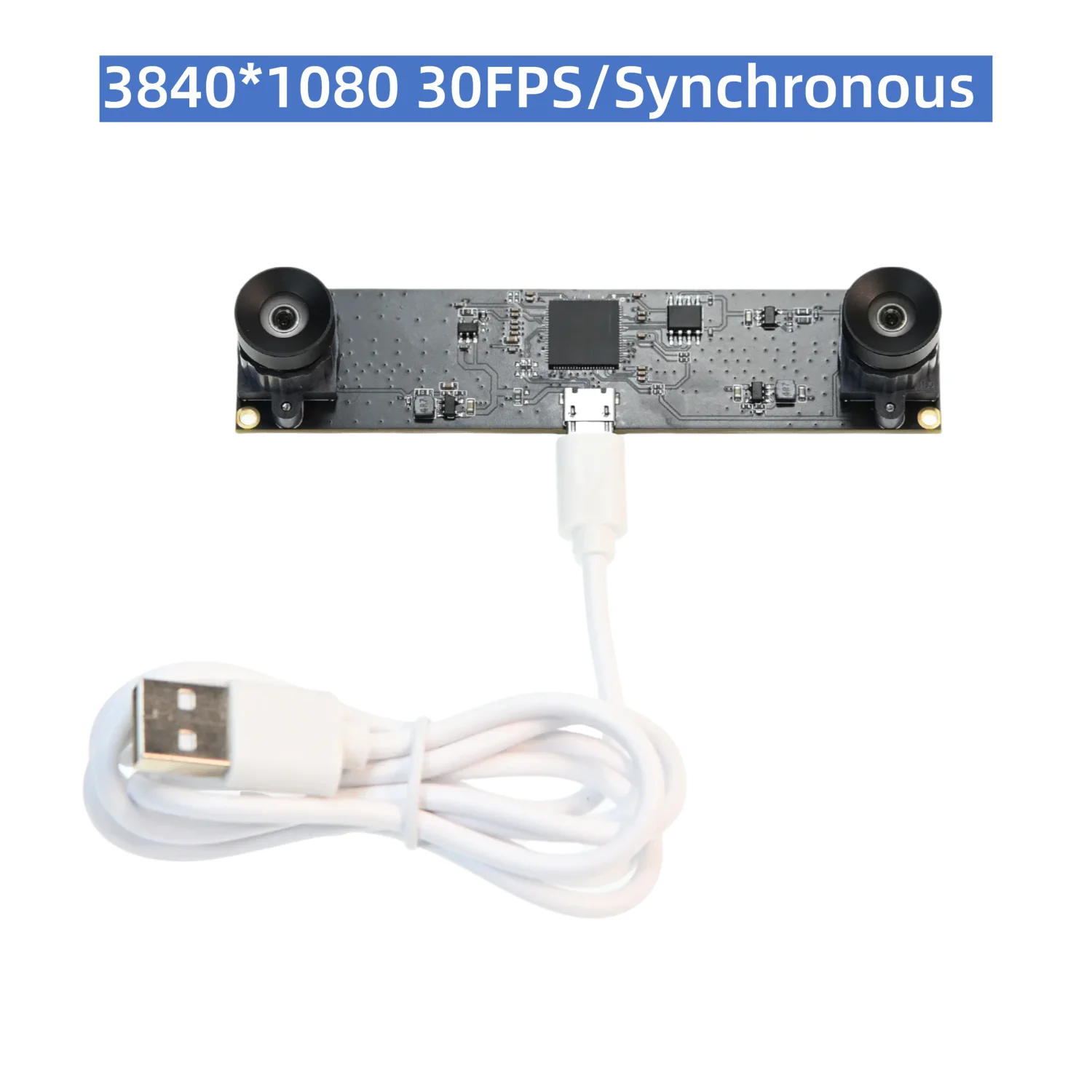 30FPS 1080P USB Camera Module,VR 3D Modeling,Depth Detection,Distance Measure,Synchronous Same Frame,3840x1080,Fixed Focus