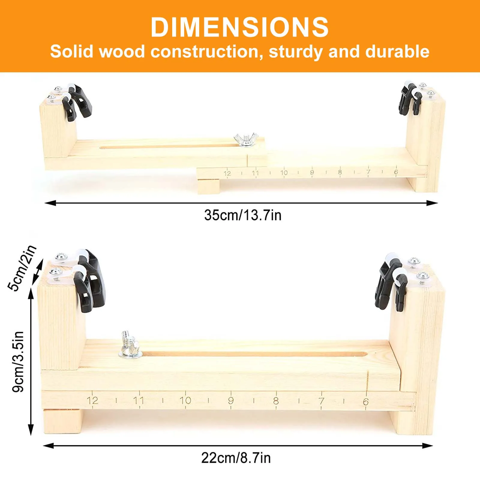 Adjustable Length Paracord Jig Bracelet Maker Wooden Frame-Paracord Braiding Weaving Craft Tool Kit, Wristband Maker