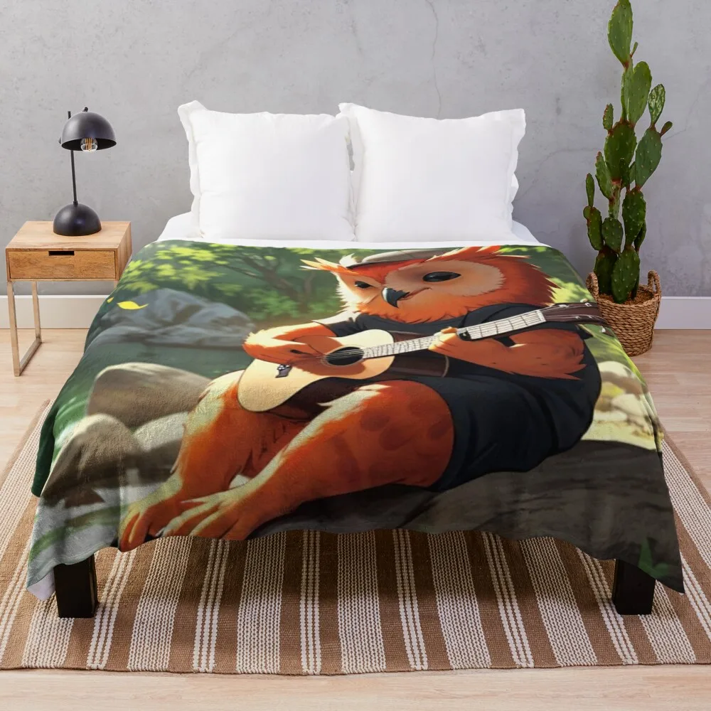 

Guitarist Orange Owl Throw Blanket Extra Large Throw Sofa Throw Blankets Sofas Of Decoration Blankets