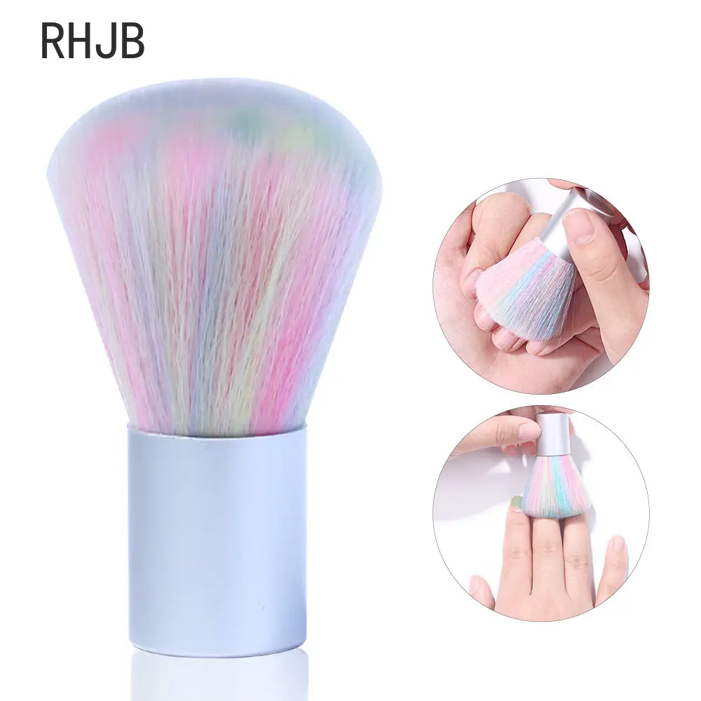 Rhjb Nail Art Pinsel entfernen Nagels taub bürste Acryl UV Gel politur Pulver Reinigungs werkzeug Schönheit Make-up Pinsel Maniküre Zubehör