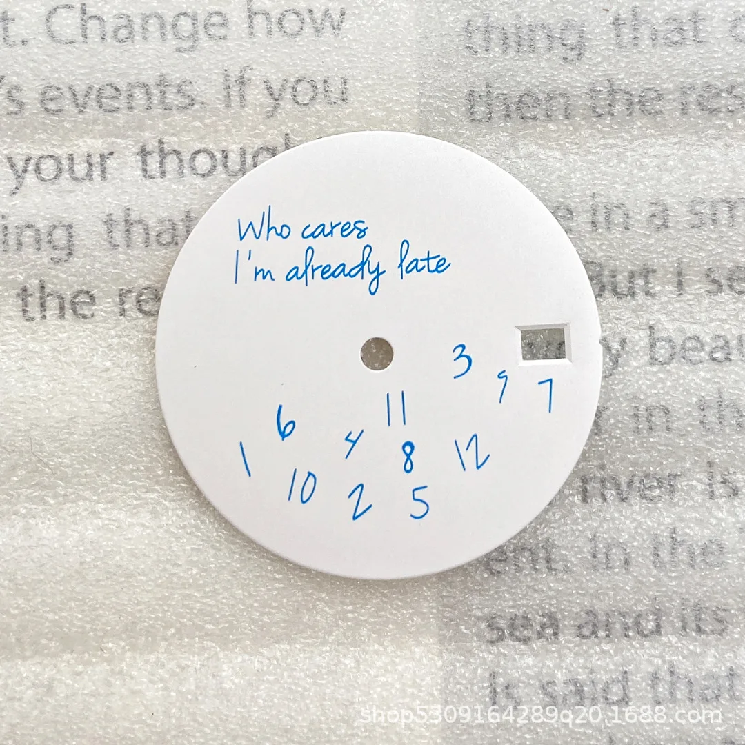 Fai da te Oyster Data Calendario Personaggi Quadrante Nessun puntatore Orologio Accessori di ricambio 28,5 mm adatto per NH35 NH36