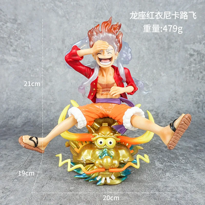 One Piece Anime Monkey D Luffy GK Estátua, Engrenagem 5, Deus Sol, Nika, PVC Action Figures, Modelo de Coleção, Brinquedo, Presente de Aniversário, 19-22cm