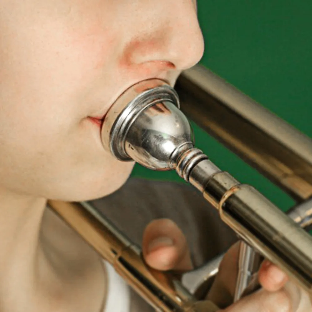 Picture 5: Silver Trombone Mouthpiece​ ​12C Model​ ​Brass ​Brass Mouthpiece​ Jazz Player Accessory​ ​Beginner Friendly​