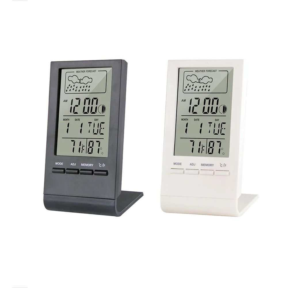 Temperature Monitor Digital Thermometer Health Management Alarm Clock Function Clear Visibility Screen Fahrenheit Celsius Switch