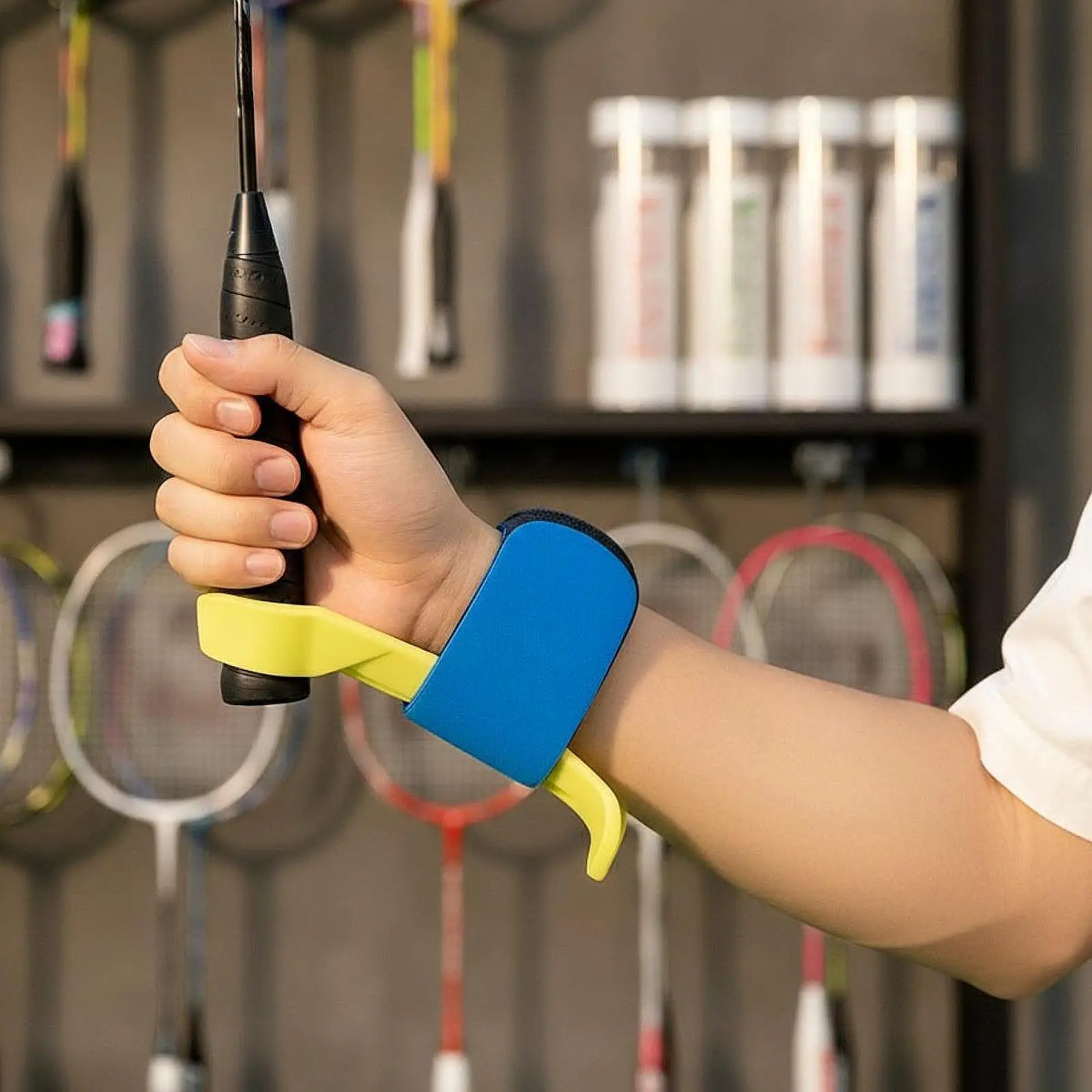 

Universal Racket Grip Cover Comfortable Trainer Tennis Badminton Corrector for Posture and Skill Development