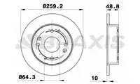 

Плоское заднее тормозное дисковое зеркало AE0471 ACCORD 9098 × 4