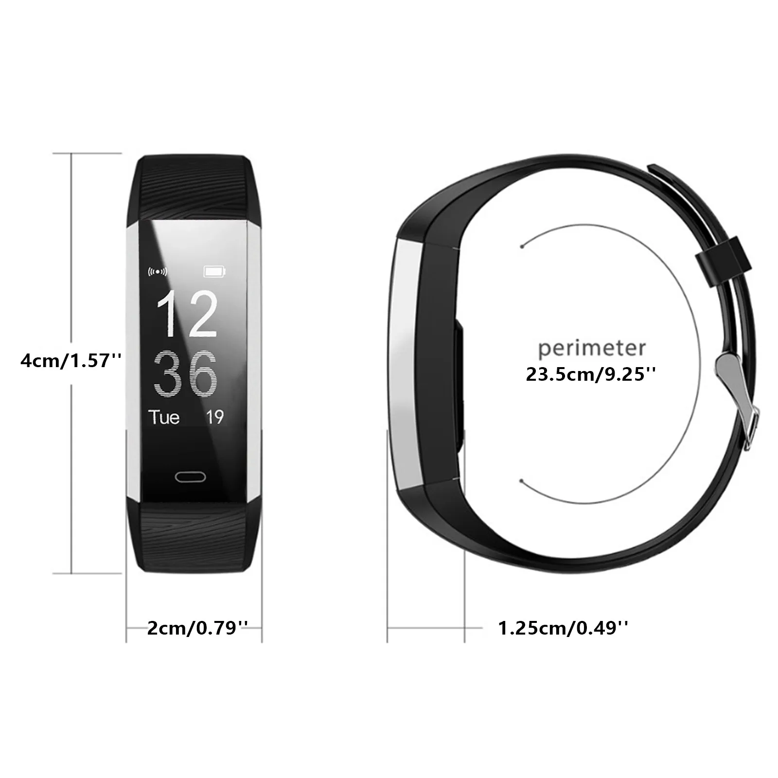 Sports Wristband Multifunctional Fitness Wristband With Heart Rate Monitor Ip67 Waterproof Smart Wristband Men'S Watch