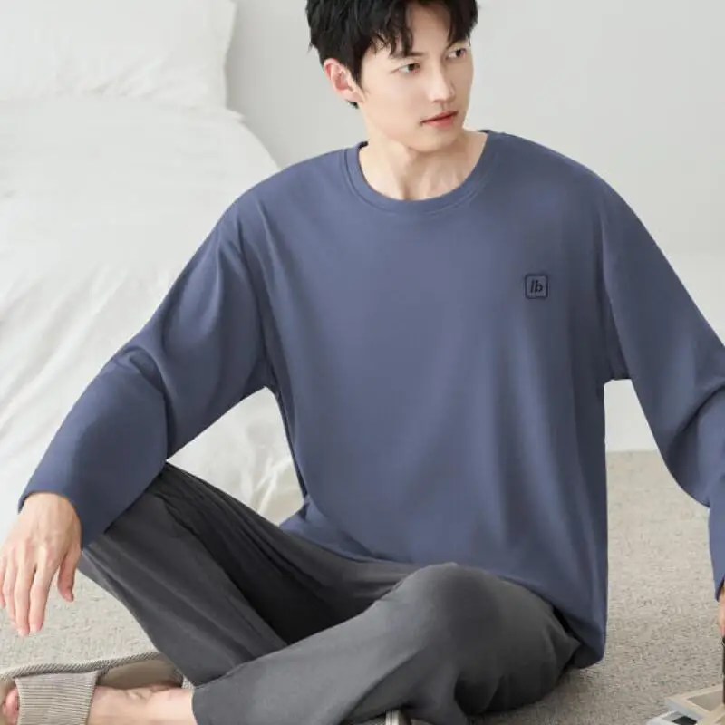 

Men's Clothing Suit Man Pajamas Fashion Homewear Sportswear Set Casual Wear Bathrobe Y2K Pants Autumn Clothes Pajamas Wholesale