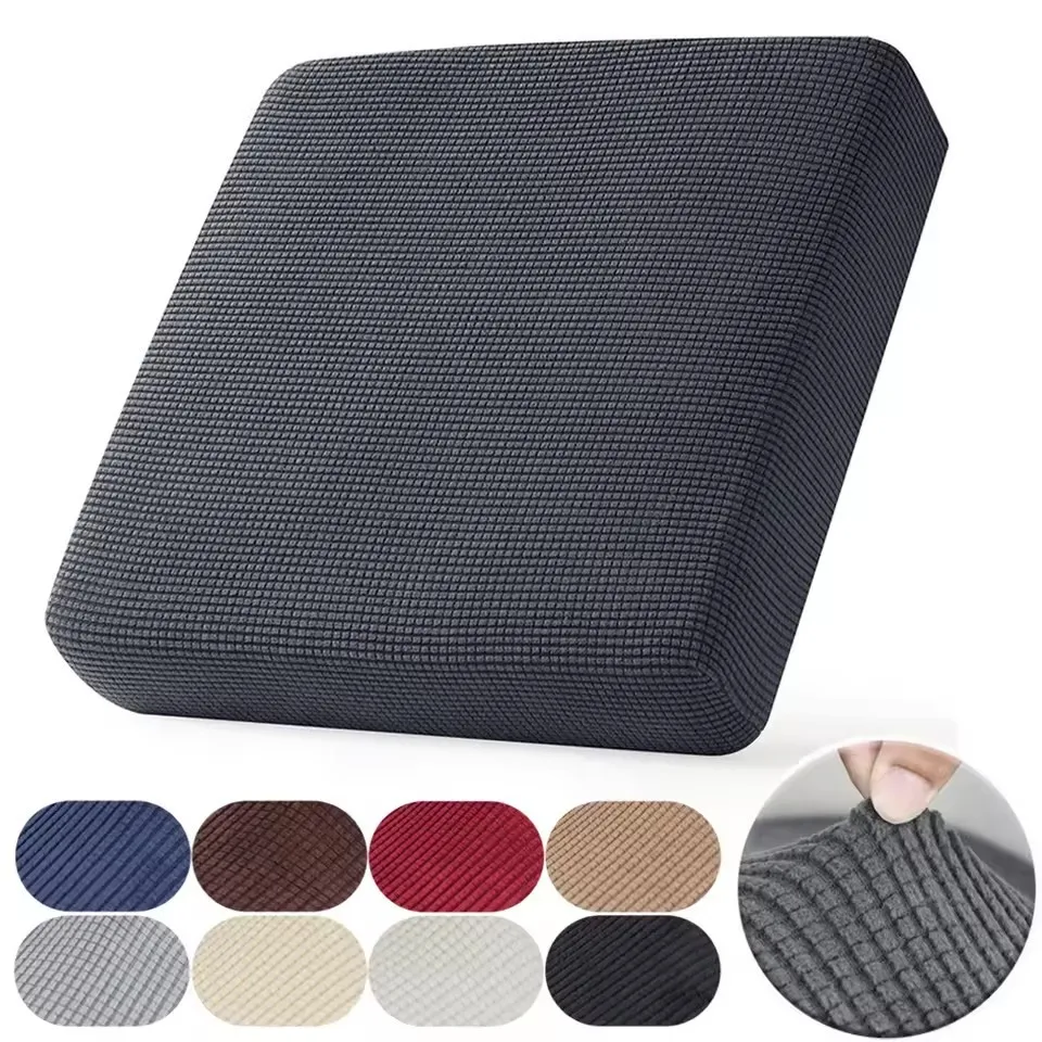 Solid Sofa Cushion Cover Light Luxury Lazy Full-Enclosure Elastic Garden Home Protective Case Sofa Cover Large Size 1/2/3/4 Seat