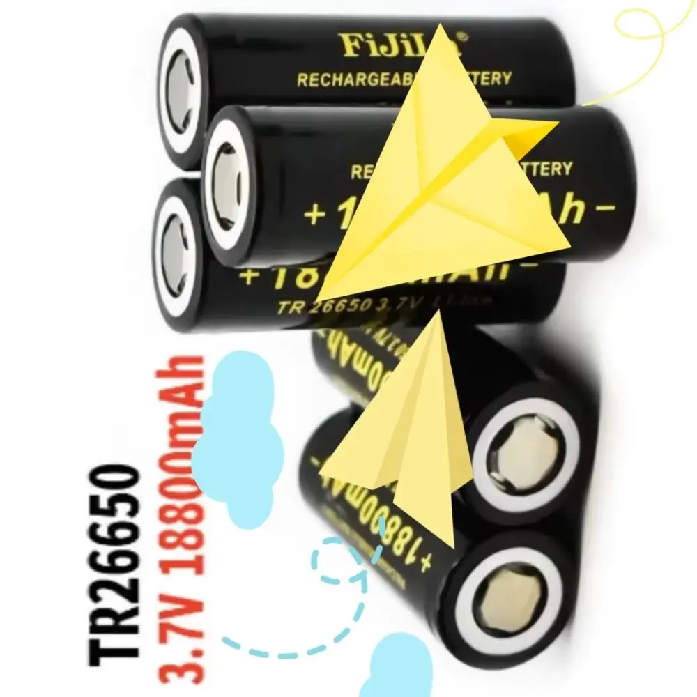 

Original 26650 Lithium-Ion Battery 18800mAh 3.7V 50A High Quality Akku for LED Flashlight