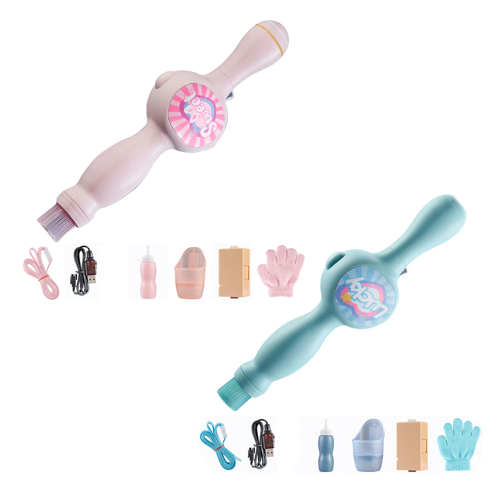 Machine à bulles de fumée élastique, Machine à bulles Portable, baguette à bulles pour enfants, cadeaux de fête, jouet d'été