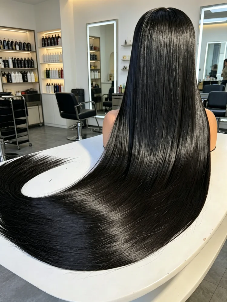 

30 40 Inch Bone Straight Human Hair Wig 13x6 HD Transparent Lace Front Wigs Natural Straight 13x4 Lace Wig for Black Women
