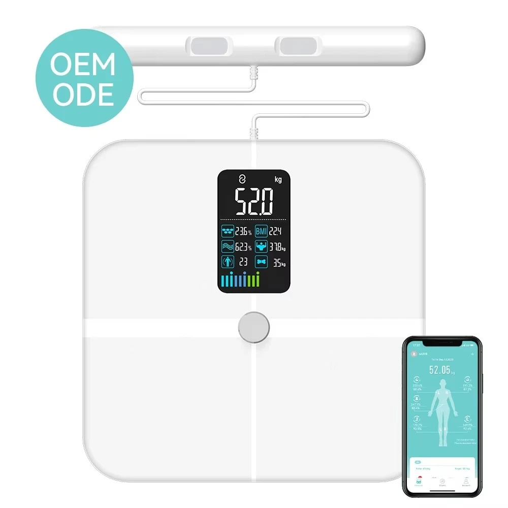 Screen Professional Personal High Quality 8 Electrodes Body Fat Smart Scale