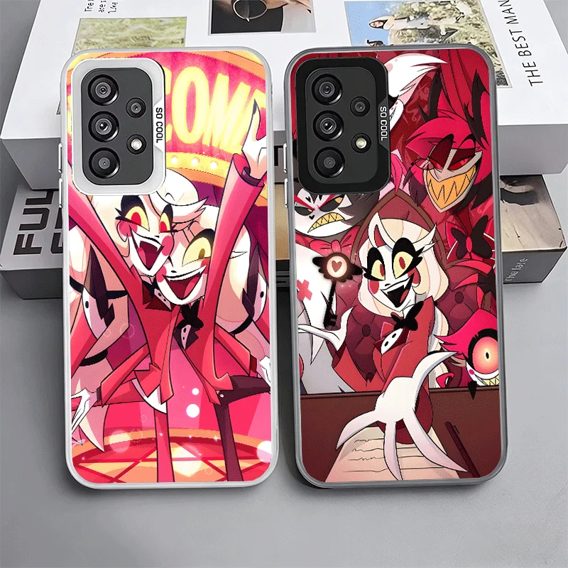 Hazbin Hotel Anime Shockproof Phone Case for Samsung A17 A16 A15 A14 A37 A57 A36 A56 A26 A35 A55 A25 A34 A54 A24 A13 A23 A33 A53