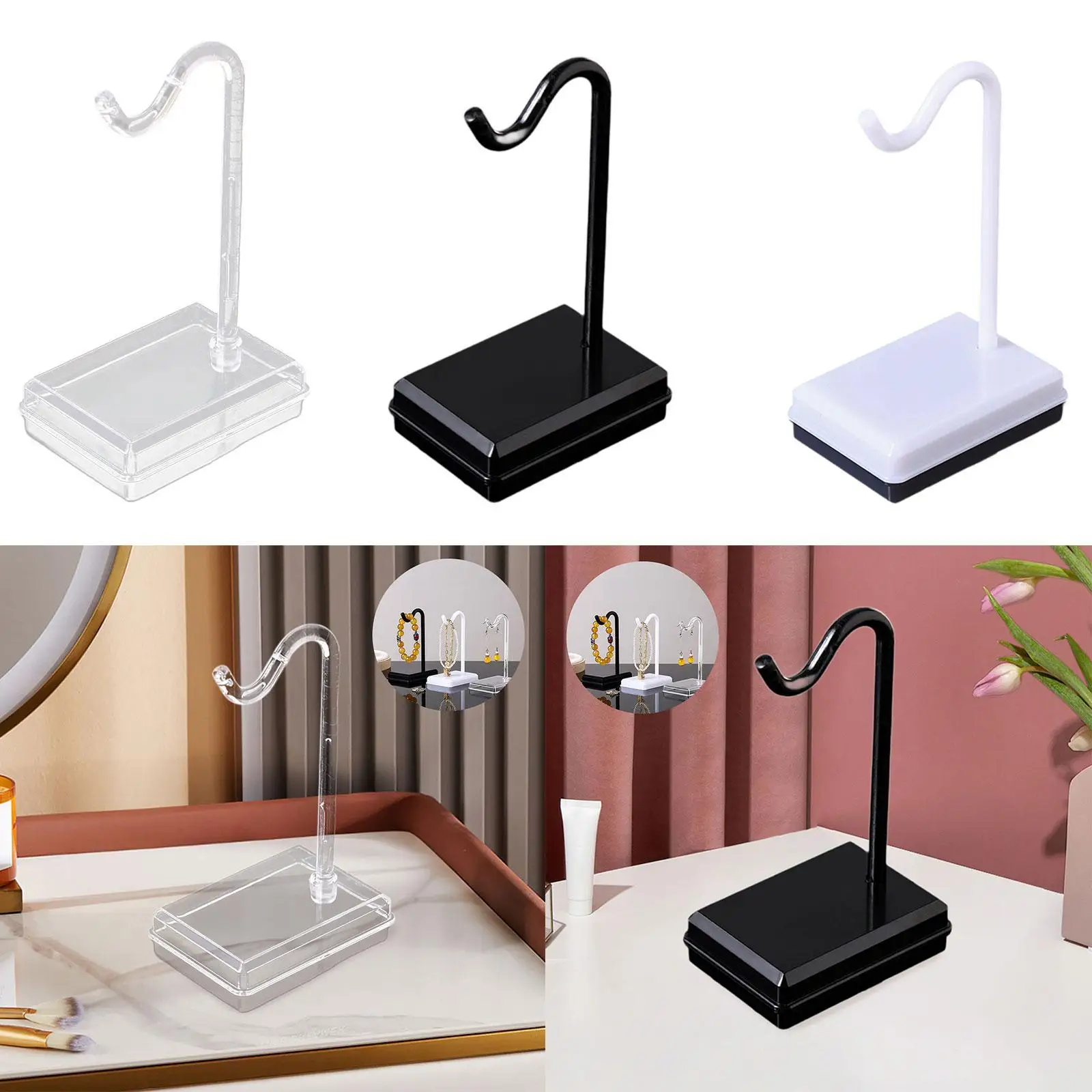 

Jewelry Display Stand Showcase Desktop Bangles Stand for Watch Earrings Home