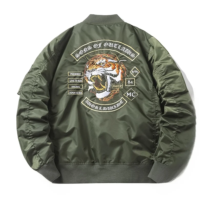 

New Men's Faionable Flight Jaet MA Pilot Jaet Baseball Sle All Seasons Large Size Stand Fit Nylon Fiber Outdoor S...