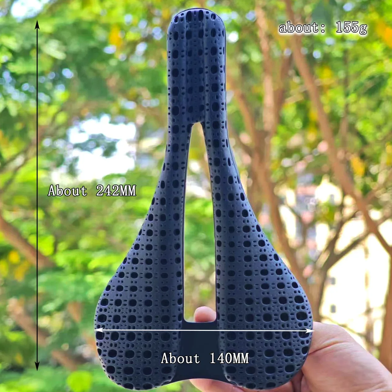 

GOLDIX Free Shipping New 3D Printed Ultra-Light Carbon Fiber Saddle - Ultra-Light Road Bike, Mountain Bike & Racing Bike Seat