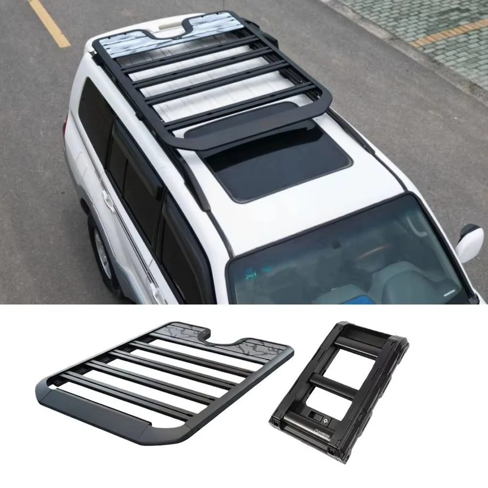 Roof Rack  Made of High Quality Aluminum Alloy, Suitable for 2008-2021  Pajero and Sport Roof platform Accessories