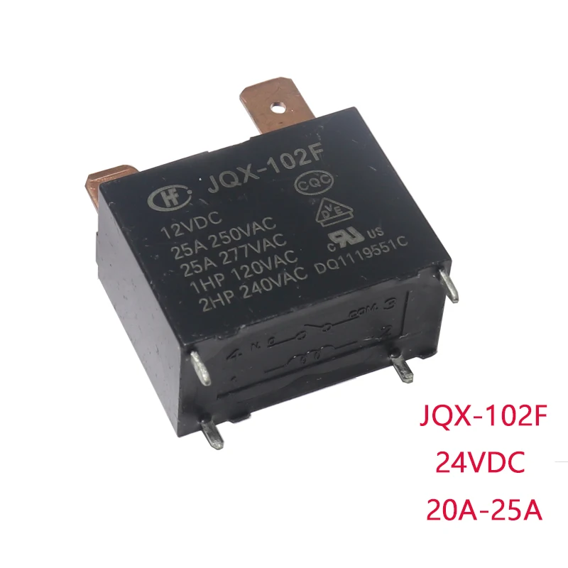 JQX-102F 12VDC 20A 25A Relay air conditioner 4pins
