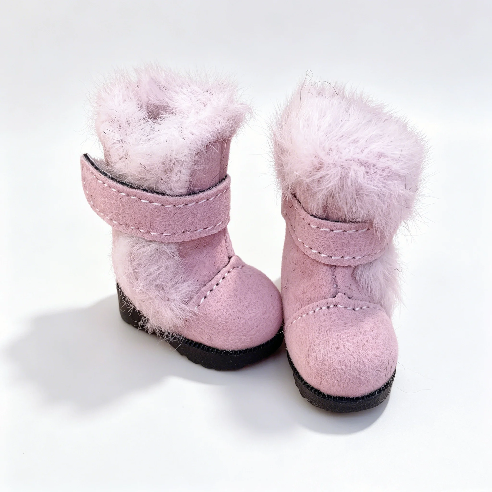 Tilda 3.2cm botas de boneca para brinquedo de boneca blythe, 1/8 mini sapatos de bonecas de couro para blyth azone bjd, sapatos casuais de fantoche, acessórios de brinquedos