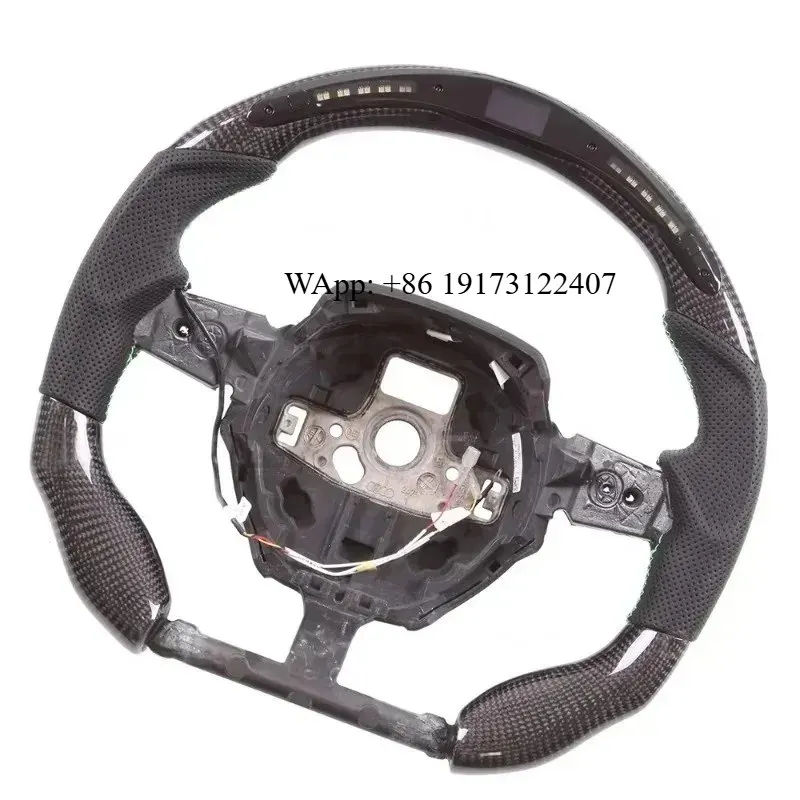 LED Smart Carbon Fiber Steering Wheel Compatible With Lp610 Car Steering Wheel Carbon Fiber