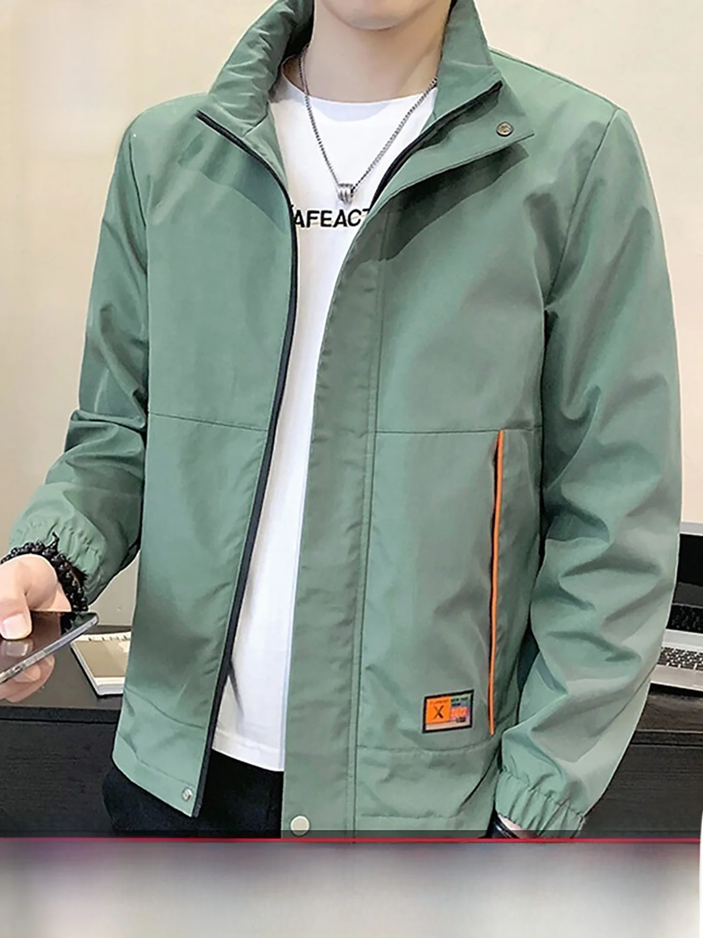 

Мужская спортивная куртка TUCANO: городской стиль, ветрозащитная, с длинными рукавами, на молнии, повседневная, свободного кроя, из полиэстера