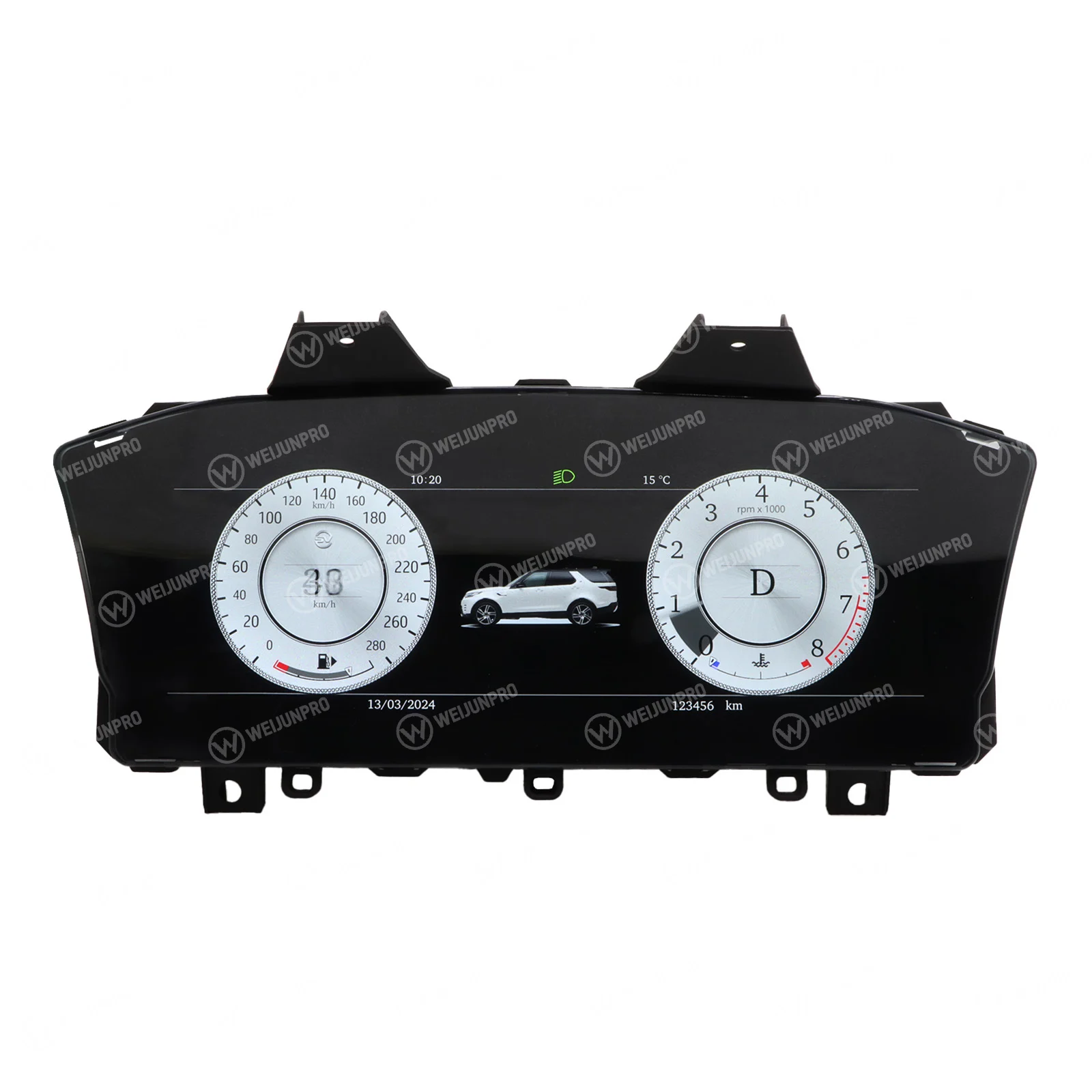 JT WEIJUNPRO 12.3 Inch Speedometer Panel Auto Meter Digital Dashboard Cluster Stereo For Land Rover For Discovery For 5 2017-202