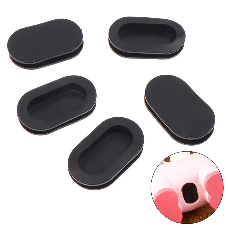 5pcs Money Saving Box Plug Piggy Bank Oval Silicone Stopper Plug Rubber Bottom Cover Money Jar Bottom Plug Replacement Cap Hole