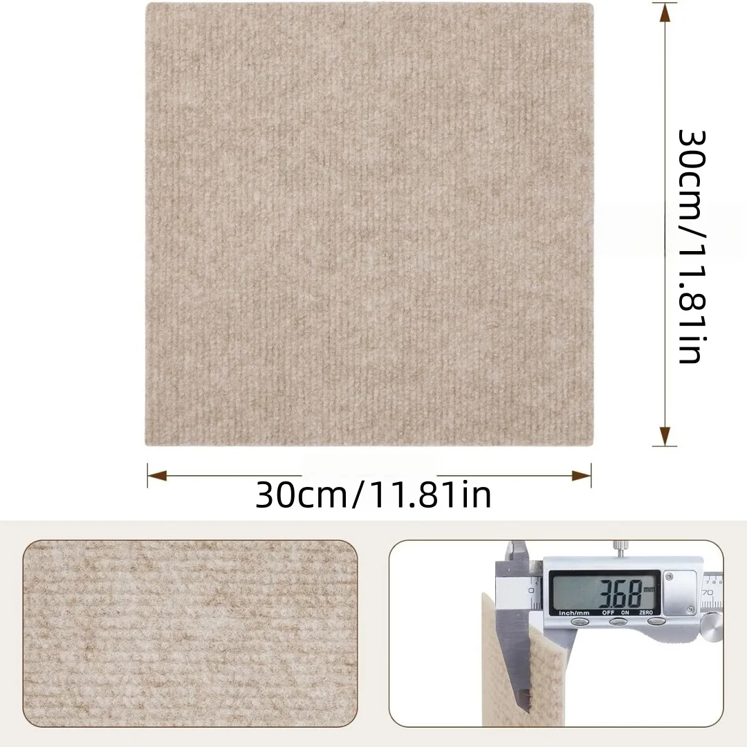 Self-adhesive Anti Slip Splicing Block Floor Mute Rug Bedroom Mat Carpet Water Absorption and Anti Slip Living Room Home
