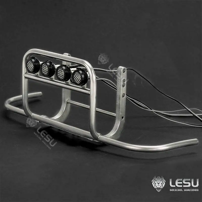 LESU1/14 truck LED headlight headlight S-1296 front bumper Tamiya drag head mud head modification