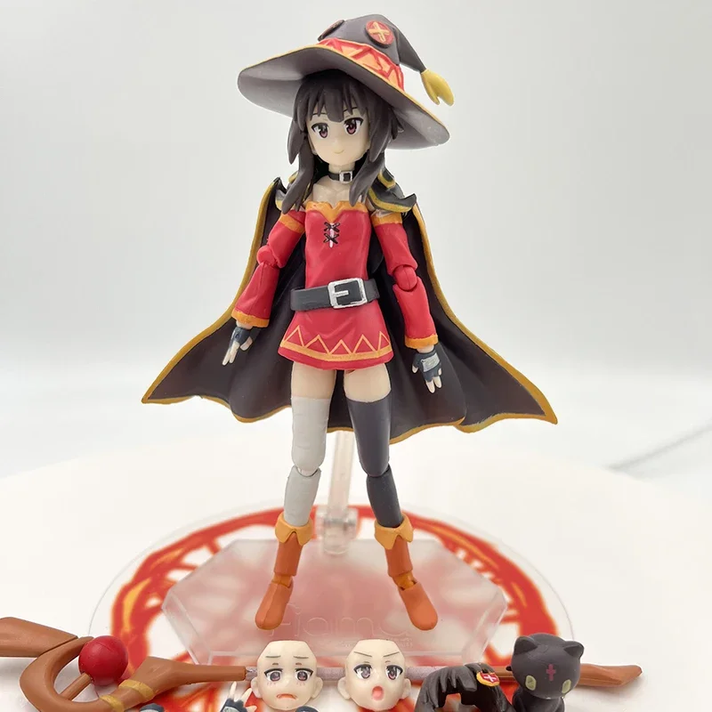 13cm Figma #407 KonoSuba 2 Megumin Anime Figure #399 KonoSuba Aqua Action Figure #425 Kazuma Figurine Adult Model Toys Gifts