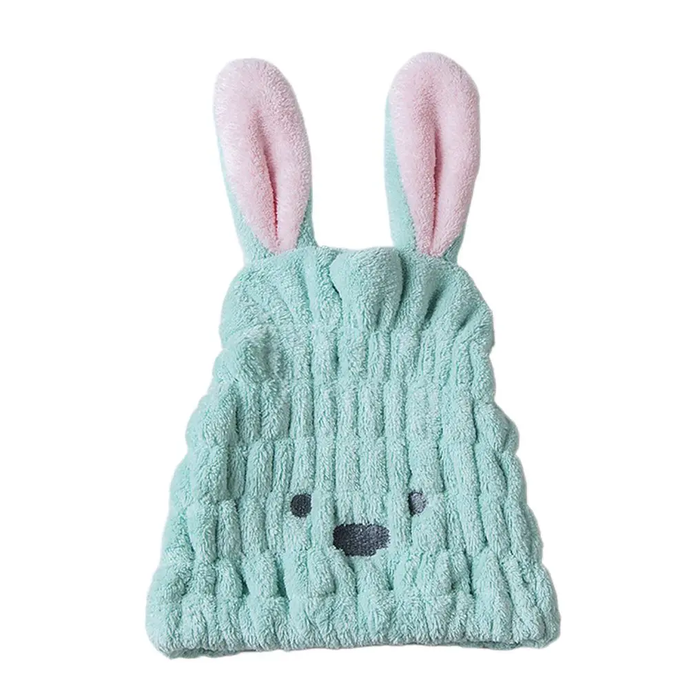 

&Adult Head Hat Bath Towel Cute Hair Drying Turban Absorbent Shower Cap Womens Bath Wrap Quick Dry Microfibre Towel