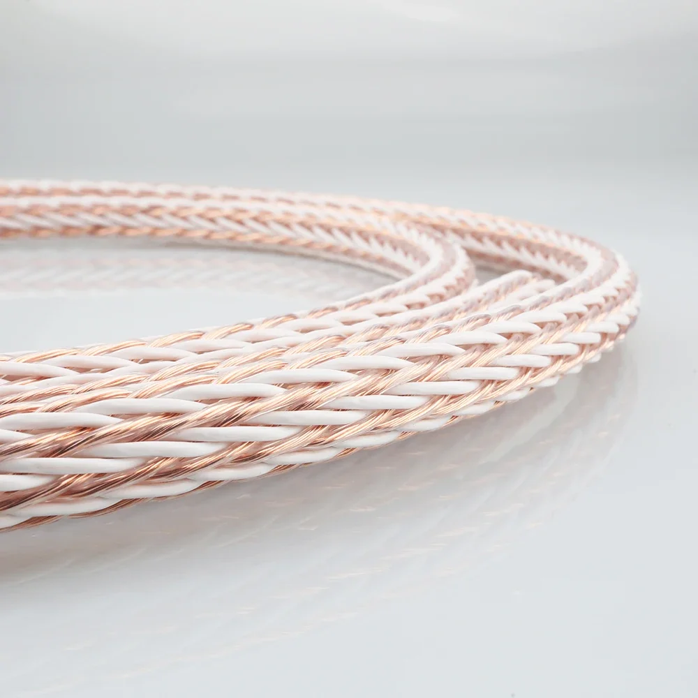 24 النوى 12TC عالية النقاء OCC سلك كابل مكبر الصوت سلك الطاقة لمكبر الصوت مكبر للصوت CD مشغل ديفيدي القرص الدوار