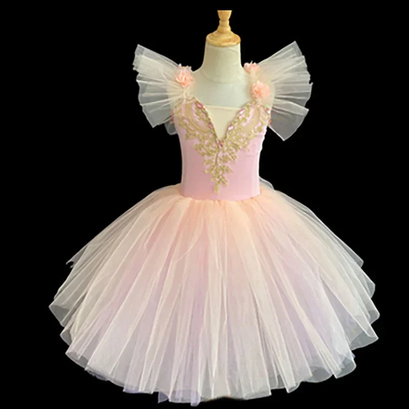 Tutu de ballet professionnel bleu pour filles et adultes, tutu de ballet pour enfants, fête de ballerine pour femmes, danse de ballet pour adultes, 303