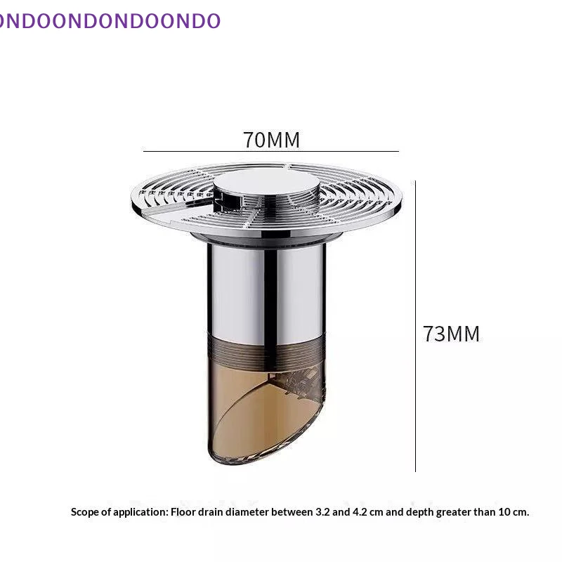 Automatic Water-Floating Floor Drain Anti-Clog Brass PVC Core Filter Cap Self-Clos Core Fast Drain