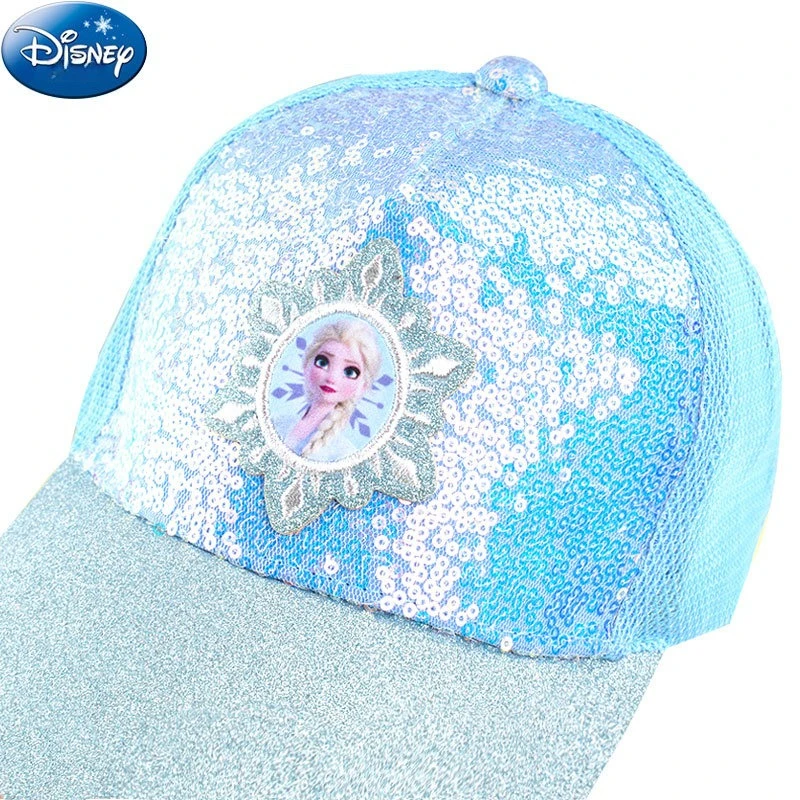 قبعة Miniso Disney للأطفال للربيع والصيف للفتيات الأميرة إلسا للحماية من الشمس قبعة الشمس قبعة فتاة قبعة الشمس قبعة بيسبول