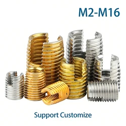 2-10 adet M2 M2.5 M3 M4 M5 M6 M8 M10 M12 M14 M16 kendini vurarak konu ekle vida burç oluklu tipi konu onarım Inset