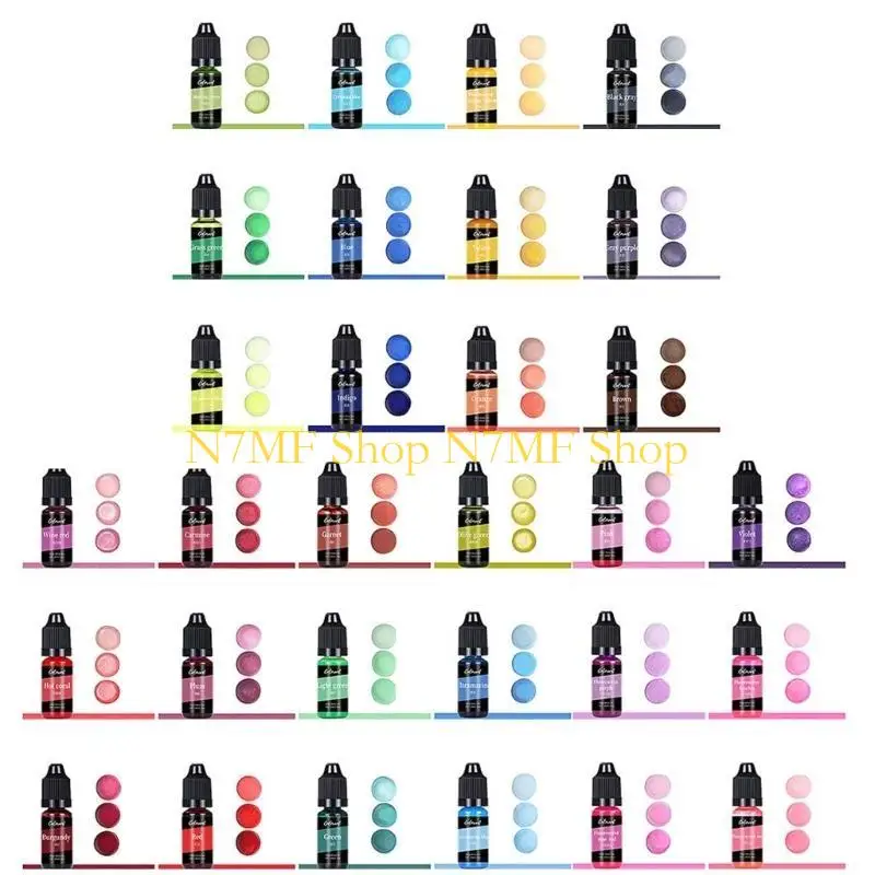 

N7MF Making Supplies Liquid Dye Set Color Dye for Candle Making