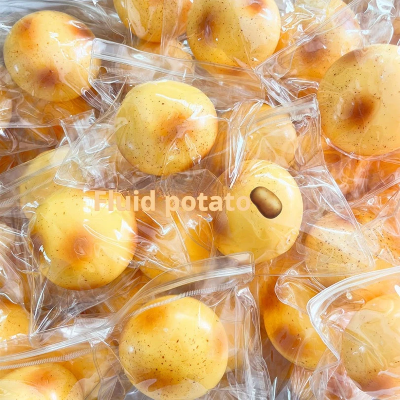 

Fluid Potato Pinching Music Slow Rebound Stress Relief Toy Simulation Food Play Potato Pinching Fluid Ball Potato Pinching