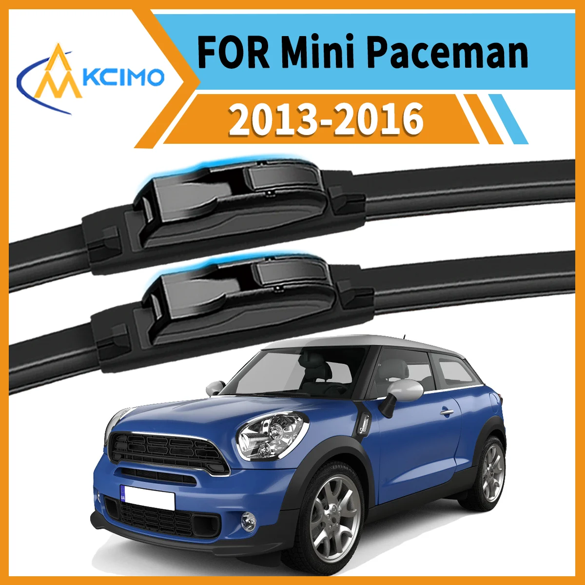 

Drive Confidently 2PCS Premium Wiper Blades for Mini Paceman R61 2013-2016 All-Season Clarity Strong Frame Smooth Wipe