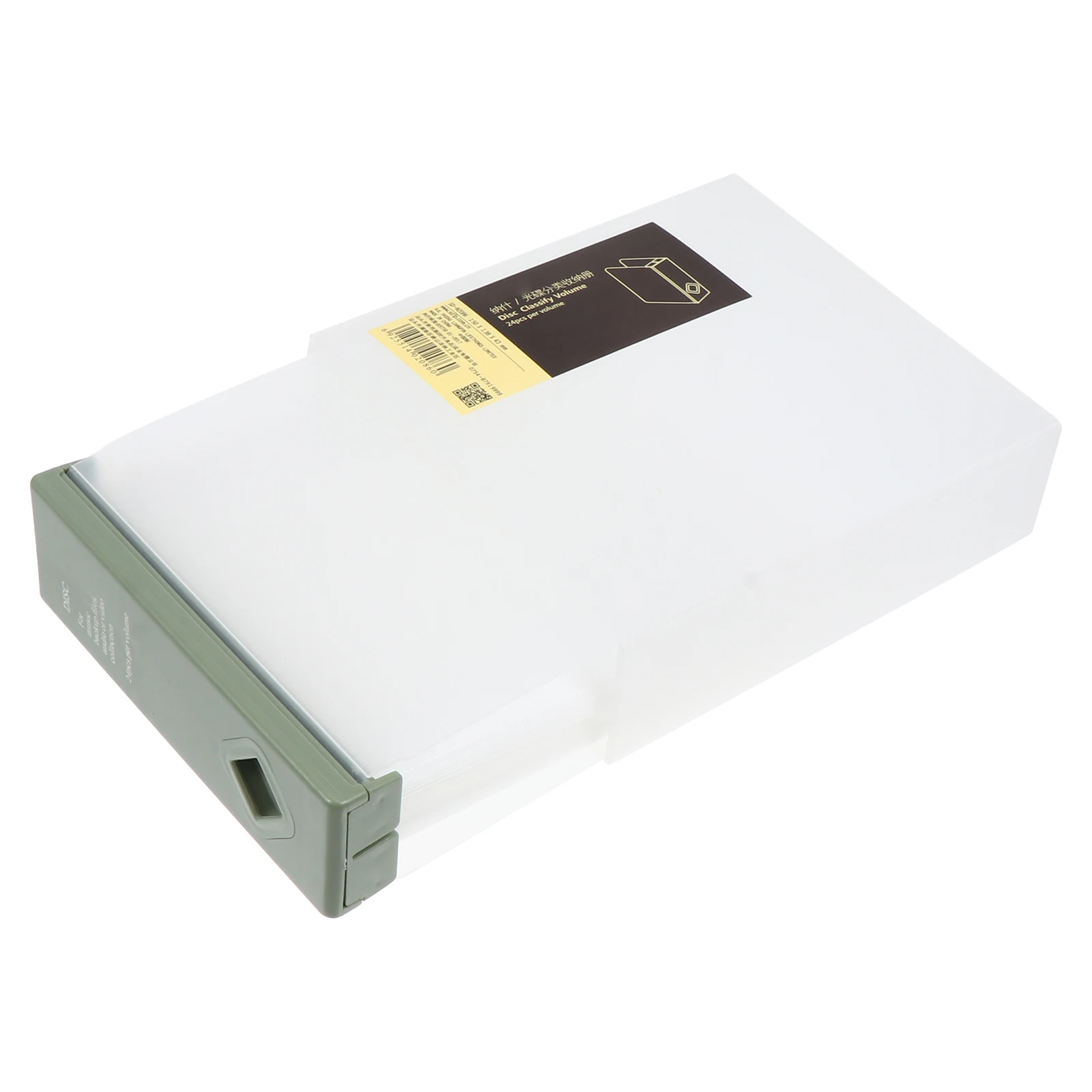 

1Pcs Cd Optical Disks Storage Box Plastic 24-Piece Capacity Non-Woven Fabric Case for Vehicle Home Cd Storage Box