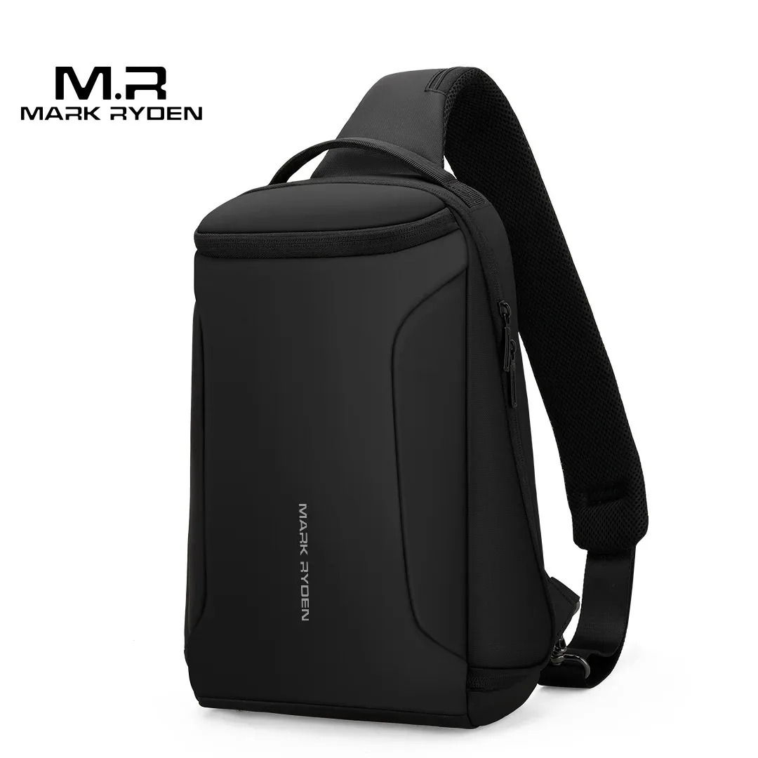 Mark Ryden Men Crossbody Bag 12inch iPad Shoulder Messenger Bags Male Waterproof USB Recharging Sling bolso Chest bag for man