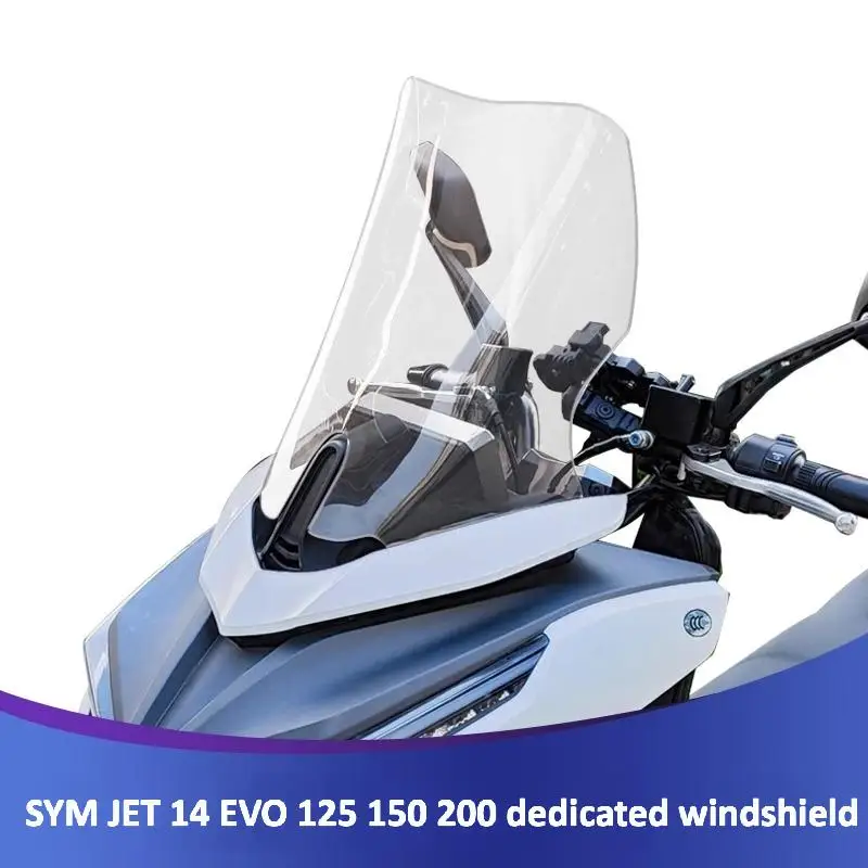 

For 2023 2024 SYM JET 14 EVO 125 150 200 Cruisym150 Motorcycle Windshield Modified Windshield Modified Front Windshield
