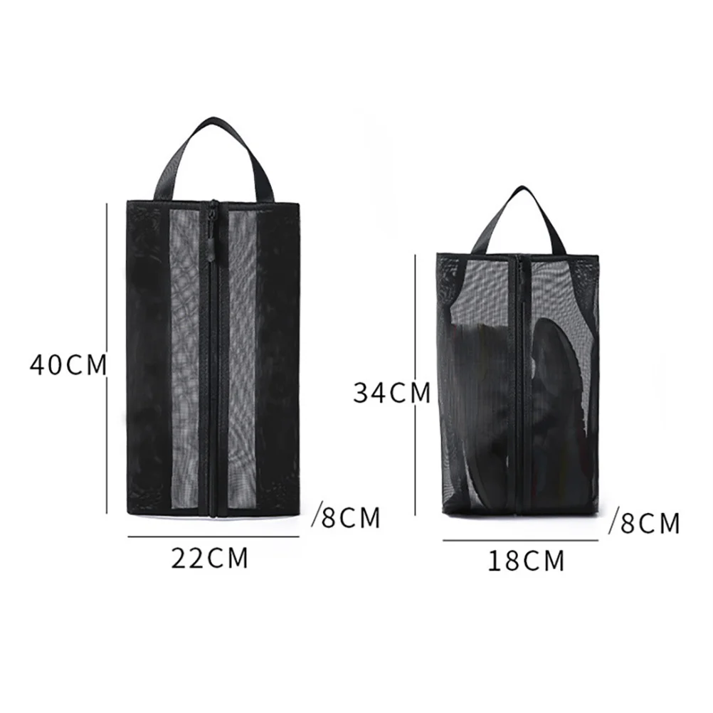

2Pcs Shoe Bag Organizer Portable Travel Bag Mesh Large Capacity Shoes Storage Pouch Waterproof Travel Shoe Bags for Packing