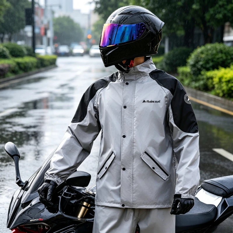Traje Impermeable para Motocic - Cycling Commuter Rain Jacket reseña y precio