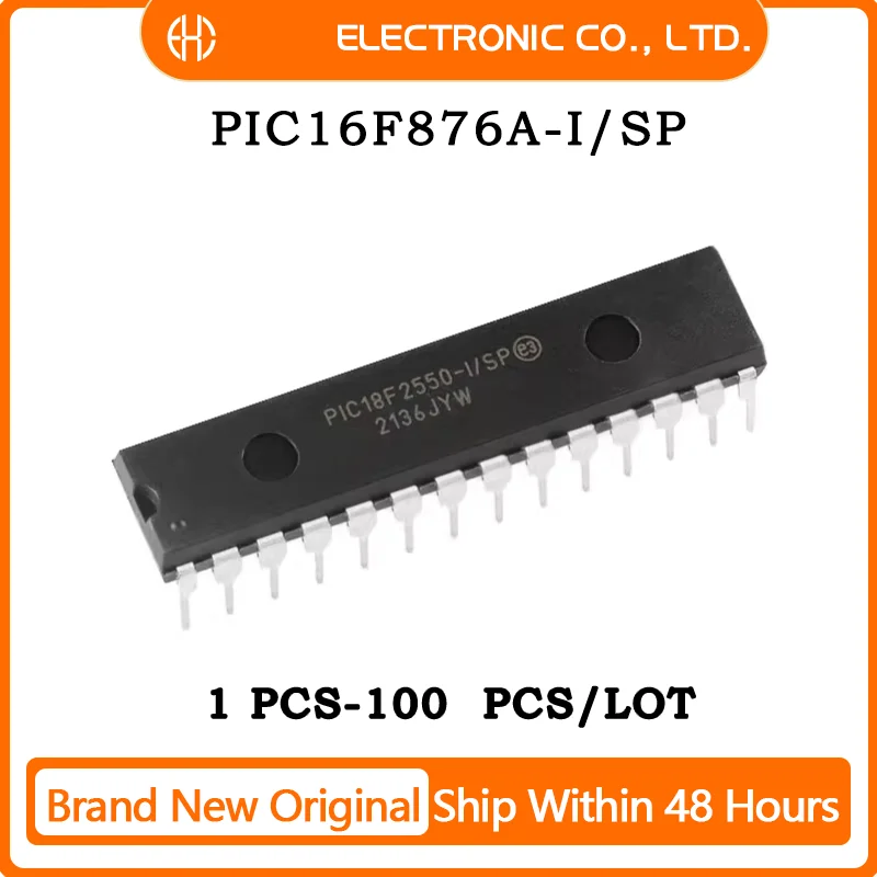 1PCS/5PCS/10PCS/50PCS PIC16F876A-I/SP IC MCU 8BIT 14KB FLASH 28SPDIP Brand New Original IC Chip