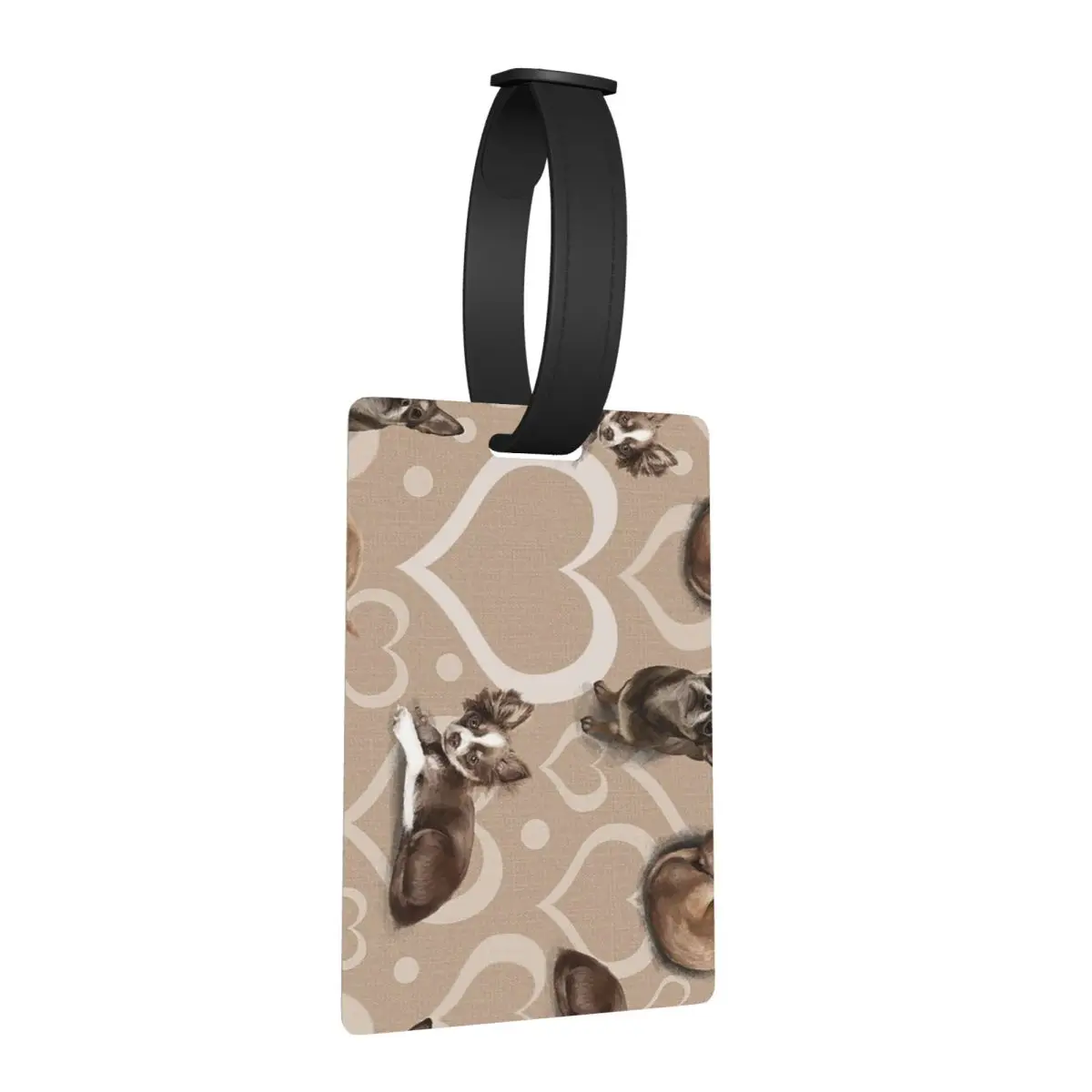 

Багажные бирки для собак чихуахуа, аксессуары для чемодана, дорожная мода, багажная бирка, держатель для этикеток, идентификационное имя, адрес