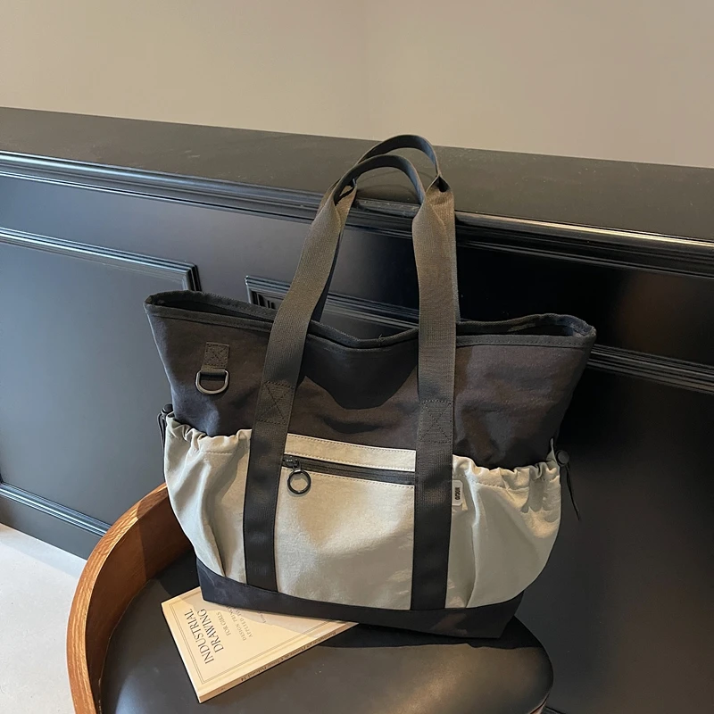 

Trendy Large Capaci oulder Bag 2025 New Handheld Tote Travel Bapa Class Student Lightweight Suitcase Bag Ox Cloth