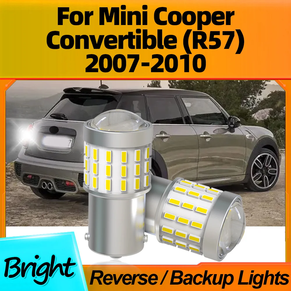 

2Pcs LED 12V Car Reverse Lights Signal Lamps 1156 BA15S P21W High Quality For Mini Cooper Convertible (R57) 2007 2008 2009 2010